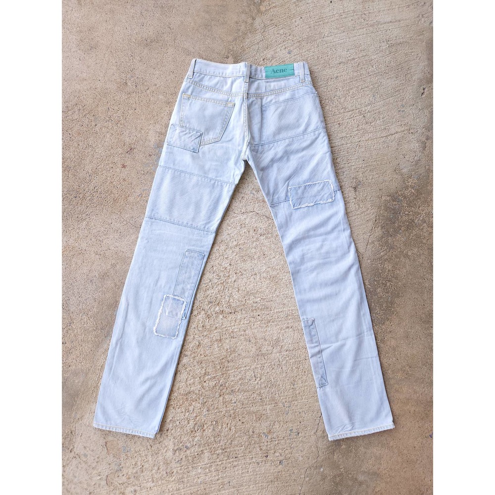 Acne Studios Patchwork Light Wash Straight Leg Je… - image 1